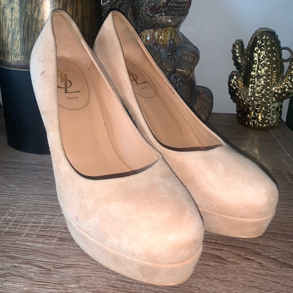 Nude Yves Saint Laurent Heels - Picture 1 of 9